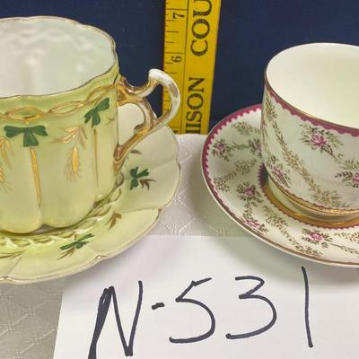 2 cups and Saucers