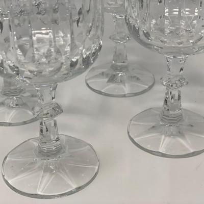 Set of 4 Vintage Crystal Water Goblets
