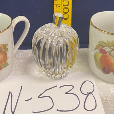 Fall Cups and Pumpkin Paper Weight