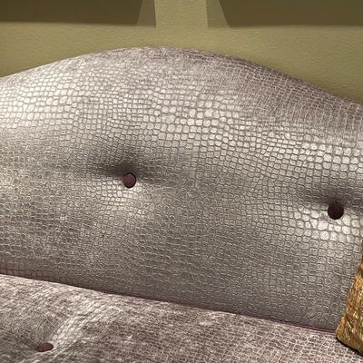 Gorgeous Camelback Vintage Crushed Velvet Couch