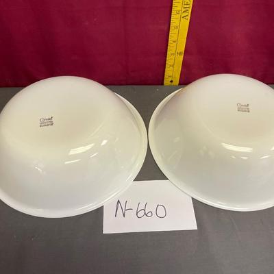 2-corelle serving bowls
