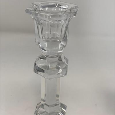 Set of 2 Crystal Candleholder 7.25"
