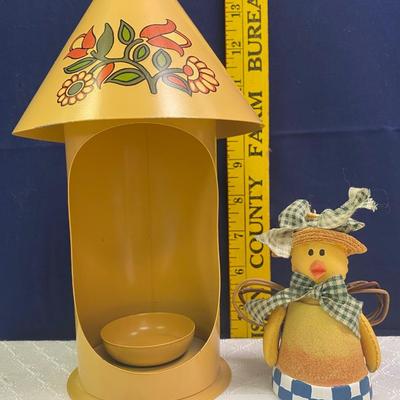 Candle holder and Miss Chic Wind Chime