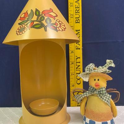 Candle holder and Miss Chic Wind Chime