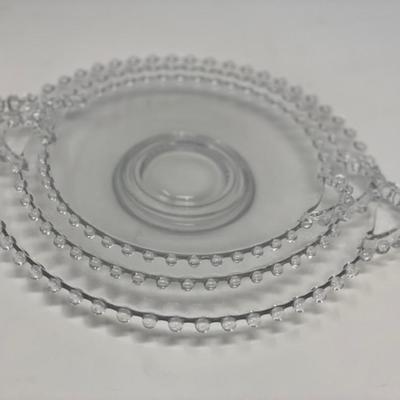 Imperial Candlewick Set of 3 Serving Plates