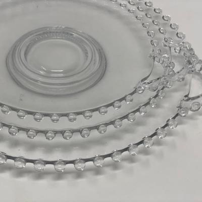 Imperial Candlewick Set of 3 Serving Plates