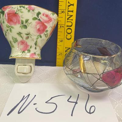 Nite Lite and Candle Holder