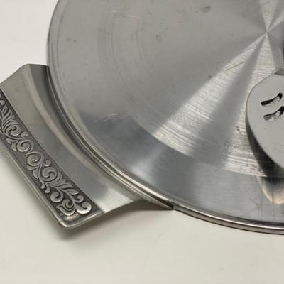 Monterey MCM Stainless Steel Serving Platter and Spoon 12"