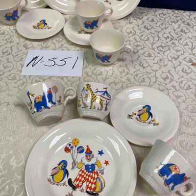Children's Circus Dish Set