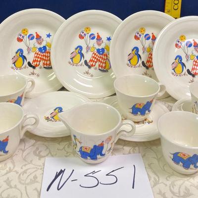Children's Circus Dish Set