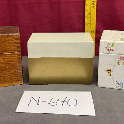 3 recipe boxes-full of recipes
