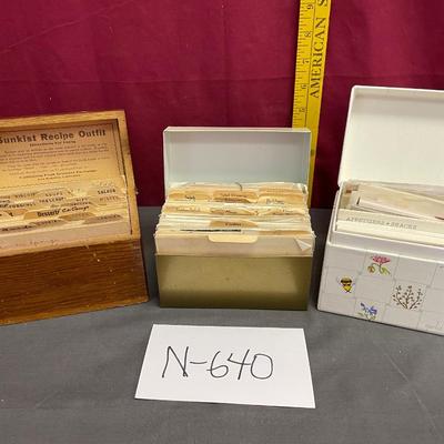 3 recipe boxes-full of recipes