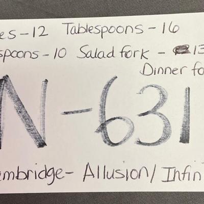 Cambridge-allusion/infinity silverware