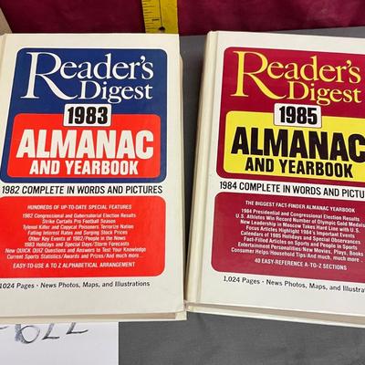 Readerâ€™s Digest 1983&1985 almanac