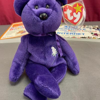 Beanie Baby and books
