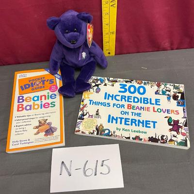 Beanie Baby and books