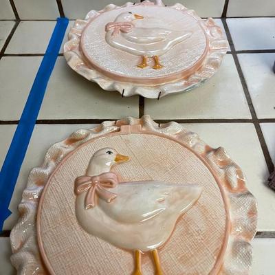 Pair of Vintage Ducks Wall Plaques