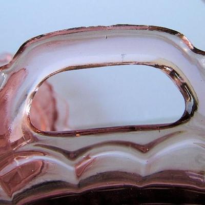 3 Pieces Pink Depression Glass, All Have Issues