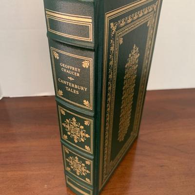 Canterbury Tales Leather Bound Gold Leaf Franklin Library