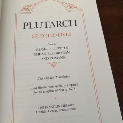 Plutarch Franklin Library Leather Gold Leaf