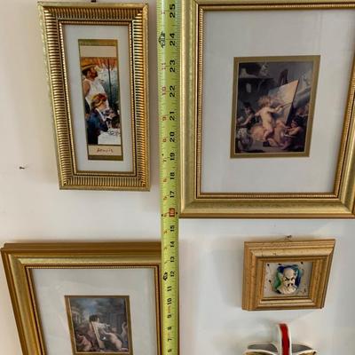 Framed Prints Home Decor Art Lot / Wall Pocket