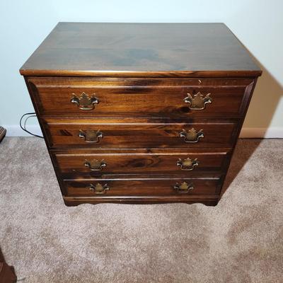 Solid Wood File Cabinet 2 drawer 29x19x27