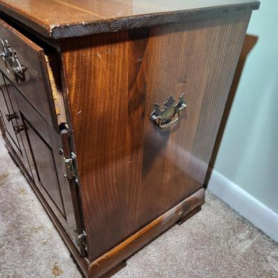 Solid Wood Night Stand 24x16x23
