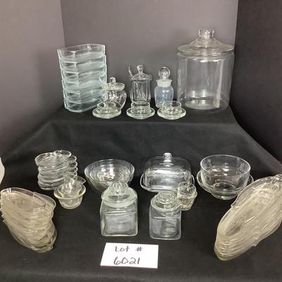 Lot. 6021. Clear Glass Lot