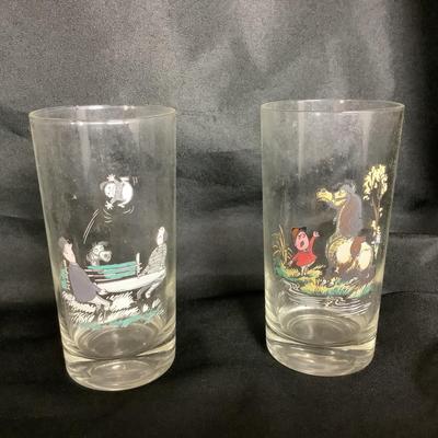 Lot. 6031. Set of Five Vintage Mid Century Modern Norman Thelwell, Horse & Rider Pony Highball Cocktail Glasses Tumbler