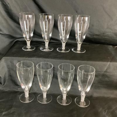 Lot. 6040 Lot of STUART  Crystal â€œ Ariel â€œ Iced Tea Glasses ( 8 )