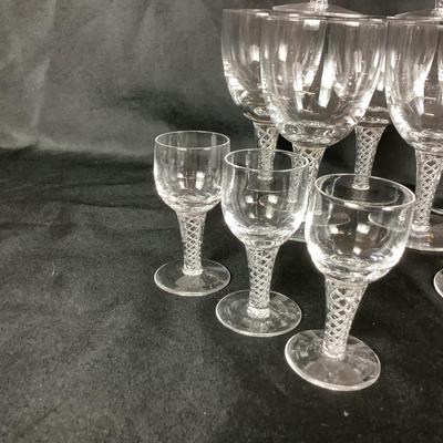 Lot. 6041 Lot of STUART Crystal â€œ Ariel â€œ Wine & Port Glasses