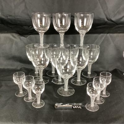 Lot. 6041 Lot of STUART Crystal â€œ Ariel â€œ Wine & Port Glasses