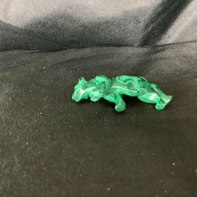 Lot 6051. Beautiful Miniature Polished Malachite Tiger