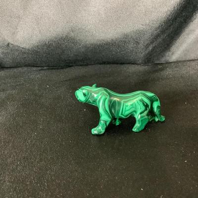 Lot 6051. Beautiful Miniature Polished Malachite Tiger