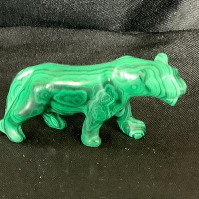 Lot 6051. Beautiful Miniature Polished Malachite Tiger