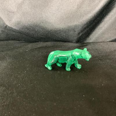 Lot 6051. Beautiful Miniature Polished Malachite Tiger