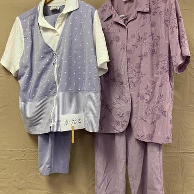 2 Top and Pant Sets 2X