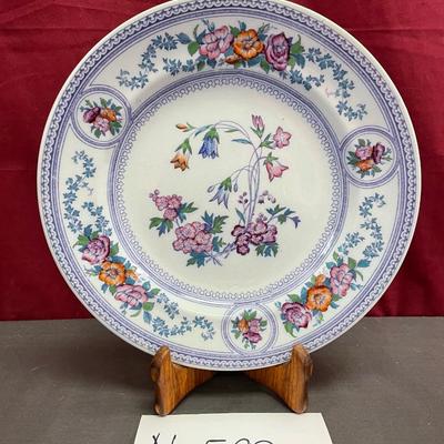Campanula plate and stand