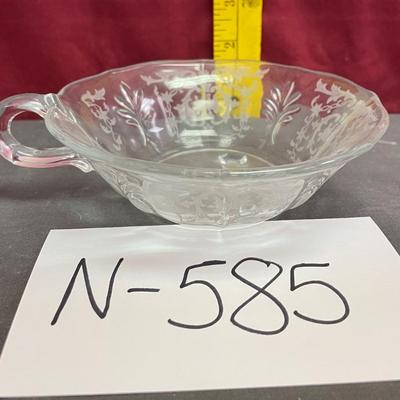 Fostoria etched glass nappy bowl