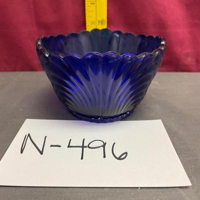 Cobalt blue candy dish