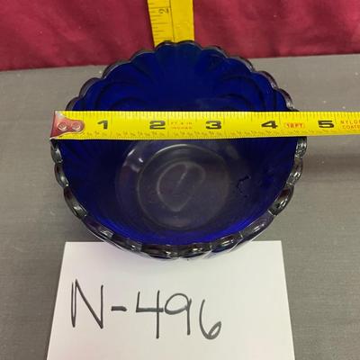 Cobalt blue candy dish