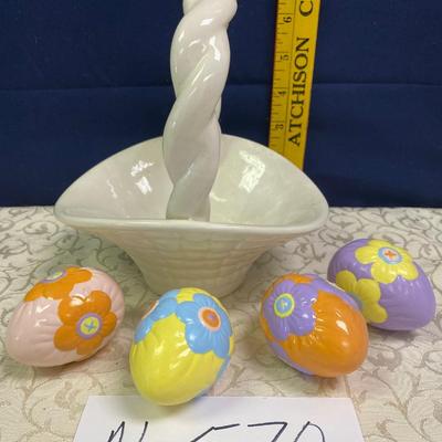 Easter Basket and Eggs