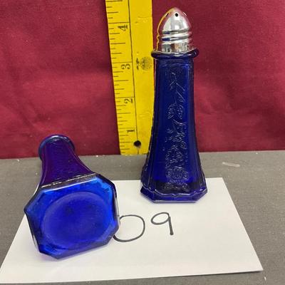 Cobalt blue salt & pepper shakers