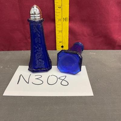 Cobalt blue salt and pepper shakers