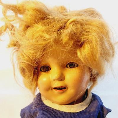1930s SHIRLEY TEMPLE DOLL W/ A BAD HAIR DAY
