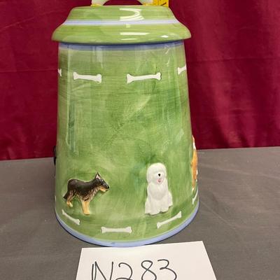 Dog cookie jar