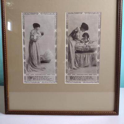 Framed Art "Mom & Baby"