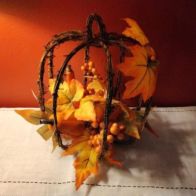 Branch Fall Decoration and 2 Strands of Fall Garland