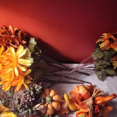 Cornucopia Fall Decoration Set