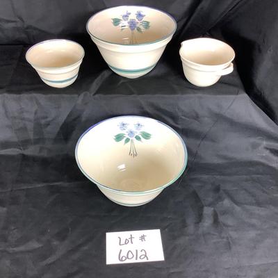Lot. 6012. Set of Signed Mixing Bowls